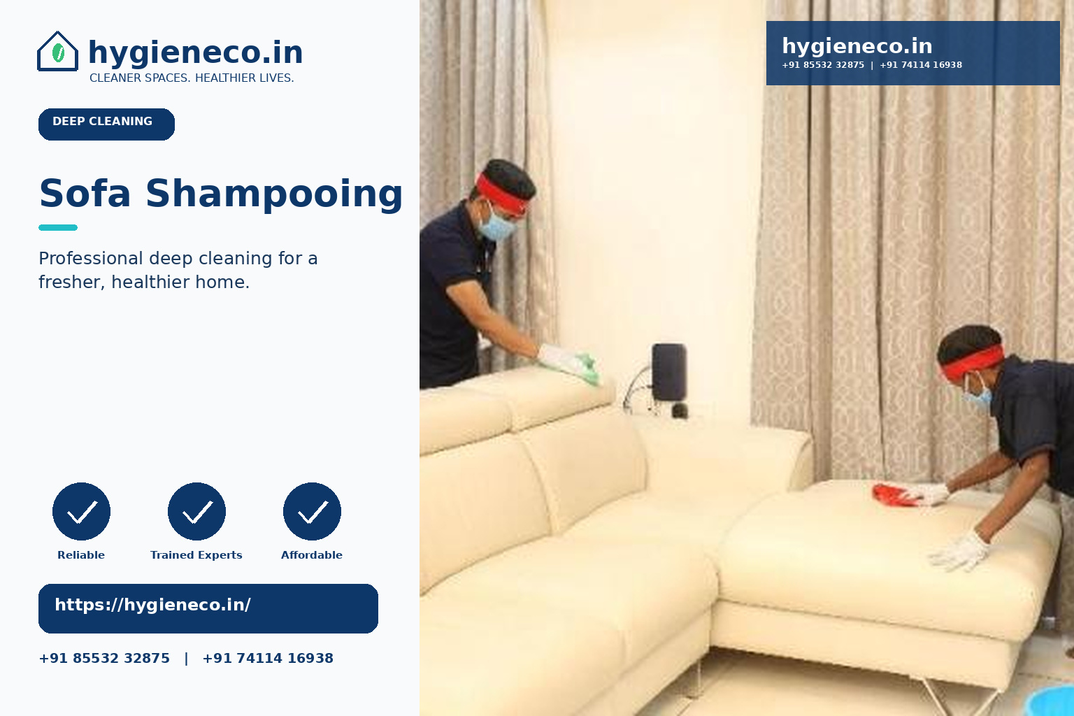 Sofa Shampooing in Bengaluru